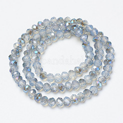 Chapelets de perles en verre électroplaqué&nbsp;EGLA-A034-J3mm-I05