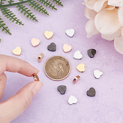 16 шт. 4-х цветные бусины из нержавеющей стали 304 STAS-DC0002-05