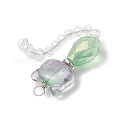 5шт стеклянные подвески&nbsp;PALLOY-JF04006