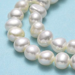 Brins de perles de culture d'eau douce naturelles&nbsp;PEAR-A005-07D-01
