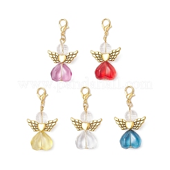 Подвеска в виде ангела из прозрачного стекла&nbsp;HJEW-JM04410