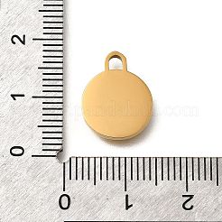 Плоские круглые подвески из нержавеющей стали 304 с римскими цифрами STAS-Q348-21G