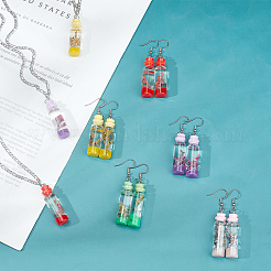 DIY-Set zur Herstellung von Wunschflaschen-Ohrringen für 10 Paar&nbsp;DIY-CA0001-52P