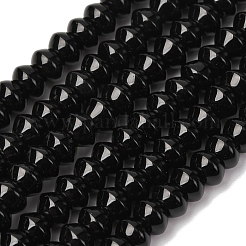 Бусины из натурального черного оникса&nbsp;G-P161-20-6x4mm