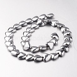 Chapelets de perles en hématite synthétique sans magnétique&nbsp;X-G-F300-22D-01