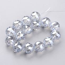 Fili di perle di vetro placcato&nbsp;EGLA-J140-PL01-16mm