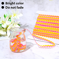 1 рулон полиэстеровой ленты с волнистой бахромой и пайетками&nbsp;OCOR-GF0005-72A