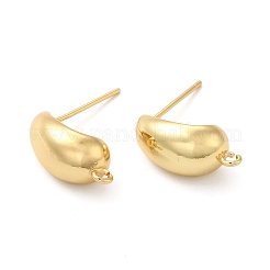 Медные серьги с гвоздиками EJEW-P226-11G