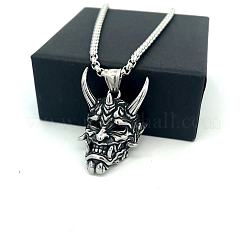 Винтажный кулон в виде маски дьявола из нержавеющей стали 304&nbsp;AL8165