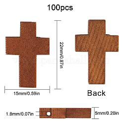 100 stücke holz anhänger&nbsp;WOOD-SC0001-38