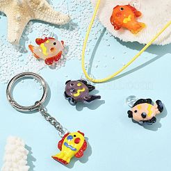 5 pièces 5 couleurs pendentifs au chalumeau faits à la main&nbsp;LAMP-FS0001-80A