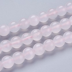 Brins de perles de calcite rose naturel, ronde, Grade a, 8.5mm, Trou: 1mm, Environ 48 pcs/chapelet, 15.35 pouce (39 cm)