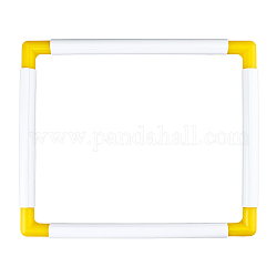 Пластиковая рамка из ПВХ, для вышивки крестиком инструмент для квилтинга, прямоугольные, золотые, 33.5x29x2.3 см