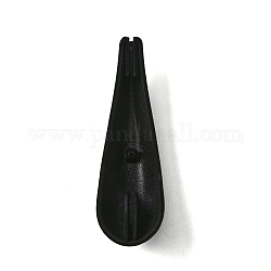 Épaulettes de cintre en plastique abs, support antidérapant pour cintre, noir, 147x44x25mm, Trou: 3mm