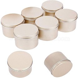 Pandahall 16 paquete 3.3 oz tapa de rosca latas redondas latas de metal contenedores de hojalata vacíos latas de viaje para velas artesanías, almacenamiento, latas de favores de fiesta de cosméticos