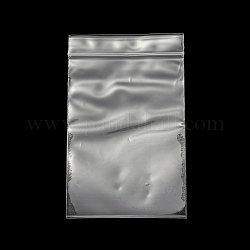 Sacchetti con chiusura a zip in plastica trasparente, sacchetti per imballaggio risigillabili, rettangolo, chiaro, 8.3x12x0.15cm, spessore unilaterale: 2.9 mil (0.075 mm)