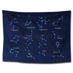 Décoration de bannière en polyester, décors de photographie, rectangle, Motif de constellation, 1500x2000mm