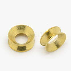 Messing Perlen, Rondell, golden, 10x4 mm, Bohrung: 5 mm