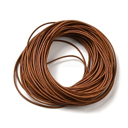 Шнур натуральной кожи, кожаный шнур ювелирных изделий, Перу, Размер : диаметром около 1 мм 