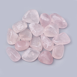 Perles de quartz rose de madagascar naturelles, pierre roulée, pierres de guérison pour 7 équilibrage des chakras, cristal thérapie, méditation, reiki, pas de trous / non percés, pépites, 30~47x19~30x12~23mm
