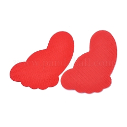(Ausverkauf) Klettbänder aus Nylon, Fußabdruckform, Kinderspiel Training Tag Spielzeug, rot, 170x107x2 mm
