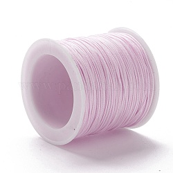 Nylonfaden Nylonschnur, DIY Material für Schmuck machen, Lavendel erröten, 1 mm, 100 Yards / Rolle