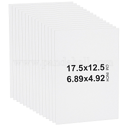 Tappetino per foto di carta, rettangolo, bianco, 125x175x1mm