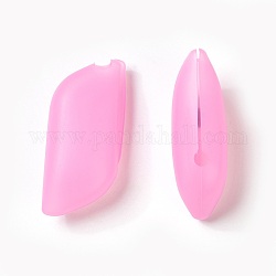Étui portable en silicone pour brosse à dents, perle rose, 60x26x19mm