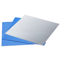 PandaHall 6pcs Blank Aluminium Stamping Sheets Thin Aluminum Sheets Practice Panel Plate Metal Craft for Jewelry Making Hand Stamping Embossing Etching, 7.8 inch