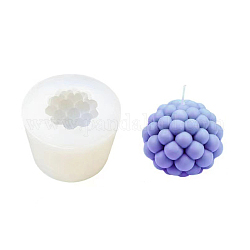 Moules en silicone de qualité alimentaire pour bougies DIY, moules de résine, pour la résine UV, fabrication de bijoux en résine époxy, blanc, 75x60mm