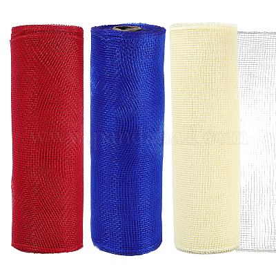 3 рулон сетчатой пластиковой упаковочной бумаги 3 цветов DIY-CY0001-12-1
