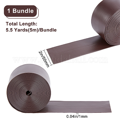 Мягкий плоский шнур из искусственной кожи LC-WH0006-02A-02-1