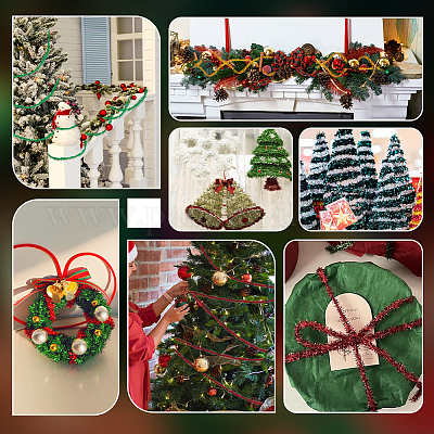 50mの光沢のあるティンセル吊り下げガーランド クリスマス/結婚式/誕生