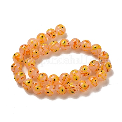 Бусы лэмпворк ручной работы LAMP-G162-08A-08-1