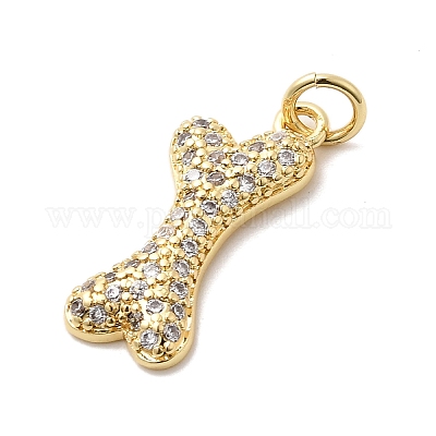 Латунные микро проложить кубического циркония подвески KK-H529-19G-1