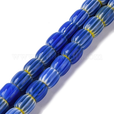 Бусы лэмпворк ручной работы LAMP-K041-01B-15-1