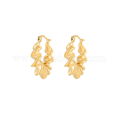 Серьги-кольца из нержавеющей стали 304 для женщин EA4595-1-1