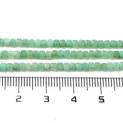 Натуральные хризопразные бисерные пряди G-B088-E19-02-1