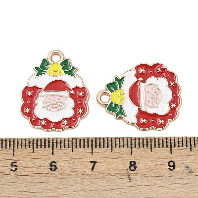 Рождественские эмали сплава подвески FIND-I067-02KCG-12-1
