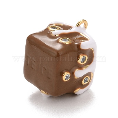 Подвески из прозрачного кубического циркония KK-E262-12G-02-1