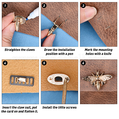 Аксессуары для закручивания мешка из сплава цинка AJEW-GF0002-42-1