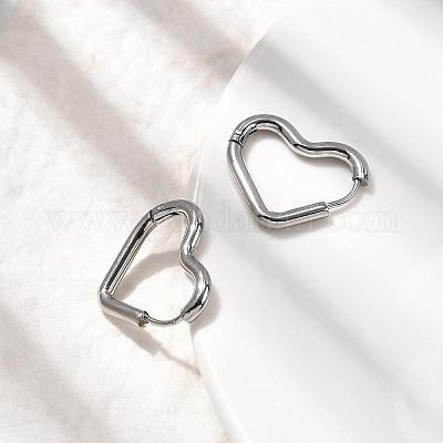 201 серьги-кольца из нержавеющей стали EJEW-Z137-02P-02-1