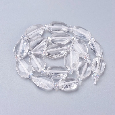 Природных кристаллов кварца бисер нитей G-L519-B-01-1