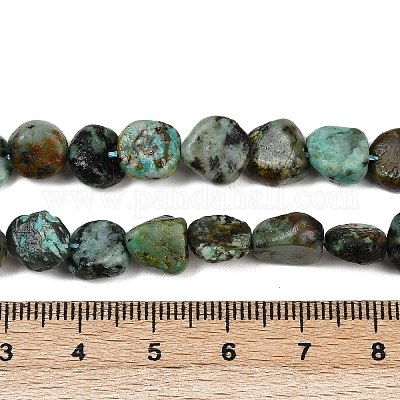 Бусы натуральная африканская бирюза (яшма) G-Q060-E14-1