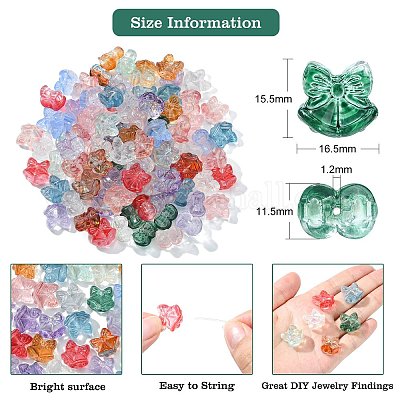 100шт ручной работы бусины лэмпворк LAMP-CJ0001-82-1