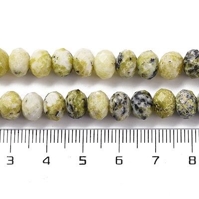 Бусы из натуральной желтой бирюзы (яшмы) G-K380-A47-01-1