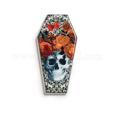 Акриловые подвески с принтом на хэллоуин MACR-K330-20B-1