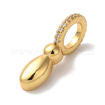 Латунные микро проложить кубического циркония подвески KK-K345-13I-G-1