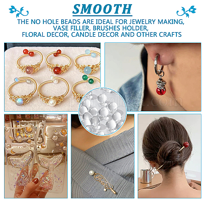 100 шт. сферические бусины из натурального кварца G-NB0005-51C-1