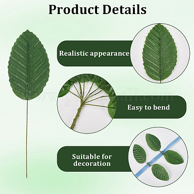 200шт. искусственные листья из шелковой ткани AJEW-CN0004-07B-1